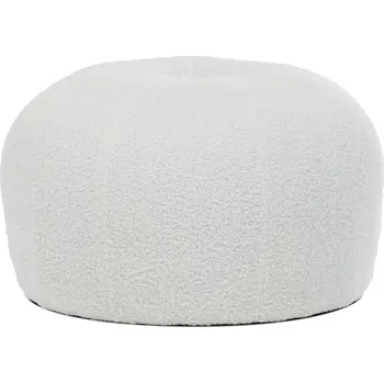 Taburet Taburet ZANMORJOR, bílá Bouclé látka + vyzvednutí ZDARMA