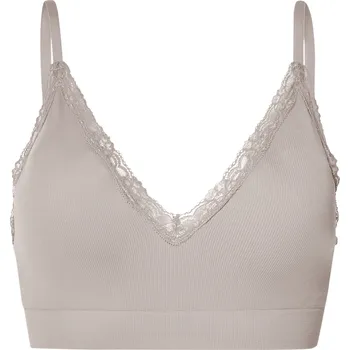 Podprsenka esmara® Dámská bezešvá podprsenka s krajkou (šedá, S(36/38))