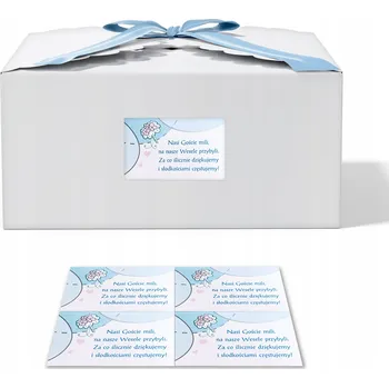 Svatební dekorace Samolepka na svatební dort 1 ks Samolepicí poděkování pro hosty