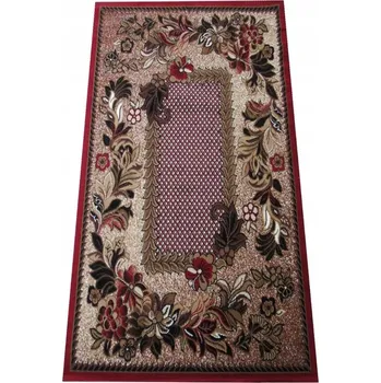 Koberec Kusový koberec ALFA červený 01 Červená Květiny Do 0,9cm ALFA 20/20/100 60x1