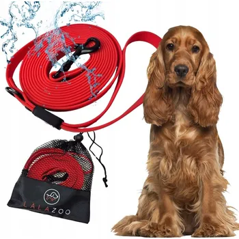 Vodítko pro psa Vodítko pro psa Treningové vodítko VODÍTKO voděodolné PVC 5M, červené