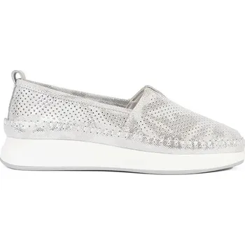 Dámské polobotky Goodin Luxusní polobotky dámské stříbrné na platformě 41