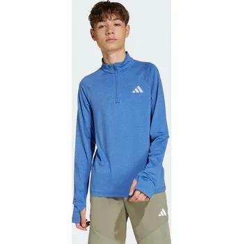 Dámská mikina ADIDAS Dětské tričko All Sports Favorite 1/4-Zip 10 LET MODRÁ|ŠEDÁ