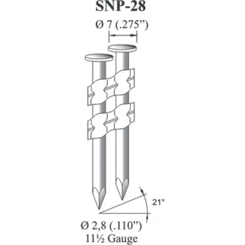 Hřebík Kroucené hřebíky OMER SNP 28/75