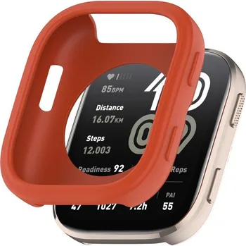 Příslušenství k chytrým hodinkám VSECHNONAMOBIL 111236 TPU HALF COVER Kryt pro Amazfit Bip 6 červený
