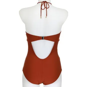 Dámské oblečení Opera Jednodílné plavky 62607 Hnědá 38C