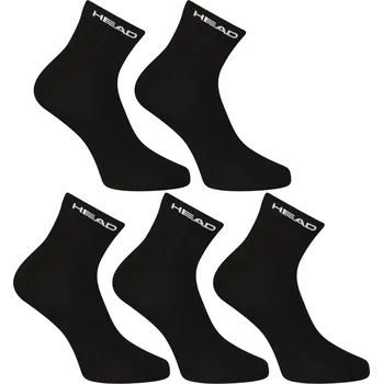 Pánské ponožky HEAD 5PACK ponožky kotníkové černé (701232416 001) L
