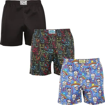 Pánské pyžamo 3PACK pánské trenky na spaní Styx vícebarevné (3DTP09036) XXL Možnost vrácení zboží ZDARMA do 120 dnů!