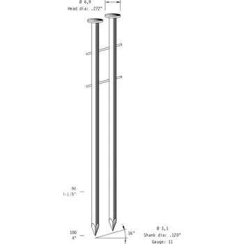 Hřebík Hladké hřebíky OMER CNW 31/90