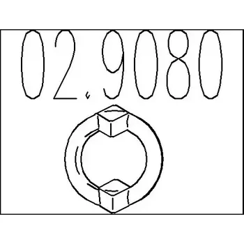Auto-moto MTS Zarážka tlumiče výfuku MTS 02.9080