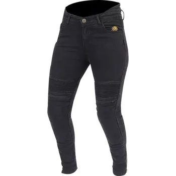 Moto kalhoty Dámské kevlarové džíny na moto Trilobite Micas Urban ladies jeans black - 38 / černá