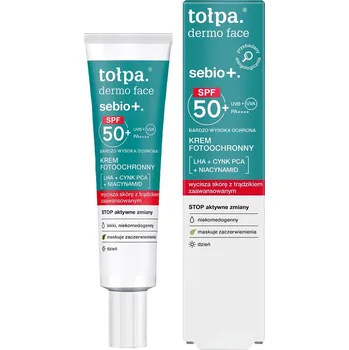 Pleťový krém Tolpa Dermo Face Sebio+ fotoprotektivní krém SPF50+ 40ml