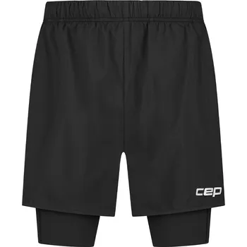 CEP běžecké šortky 2 v 1 - pánské - černá Velikost: S