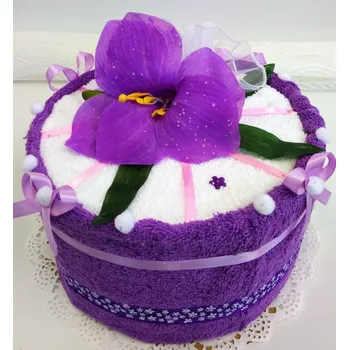 Bytová dekorace Veratex Textilní dort jednopatrový 16