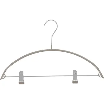 Ramínko MSV sada 2 ks ramínek s kolíčky ANTI-SLIP, šedo-hnědé, ocel potažená plastem