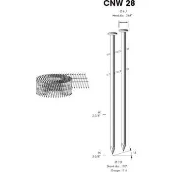 Hřebík Hladké hřebíky OMER CNW 28/80