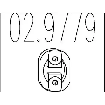 Tlumič výfuku MTS Zarážka tlumiče výfuku MTS 02.9779