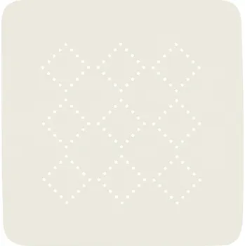 Protiskluzová podložka Spirella protiskluzová podložka do sprchy ALASKA, bílá, PVC, 55 x 55 cm