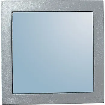 Kosmetické zrcátko Spirella samolepící dekorační zrcátko, stříbrné, hranaté