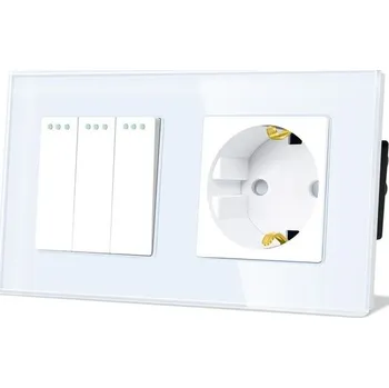 Vypínač TAWOIA 3polohový se zásuvkou