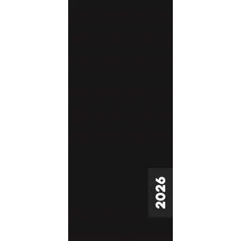 Diář Diář měsíční kapesní PVC Pastelini - černý 2026