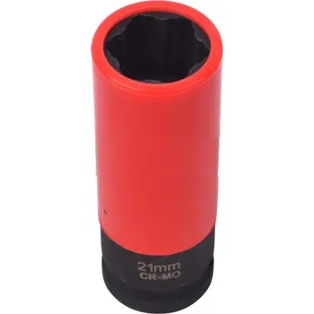 Gola hlavice Nástrčná hlavice pro rázové utahováky, 1/2", 21 mm, s krytkou na ALU - QUATROS QS90799