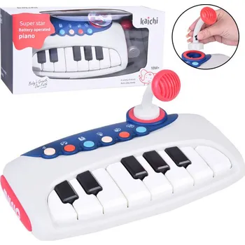 Hudební nástroj pro děti Kaichi Interaktivní piánko Superstar s mikrofonem