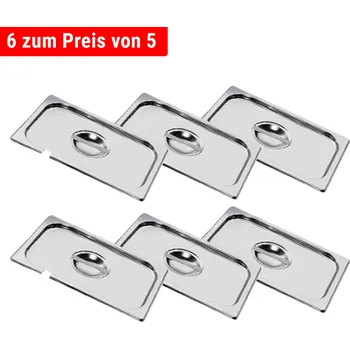 Dóza na potraviny G.Gastro Nerezové GN víko 1/3 - s prohlubní na lžíci