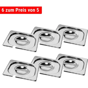 Nádobí G.Gastro Nerezové GN víko 1/6 - s prohlubní na lžíci