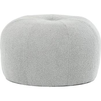 Taburet Taburet ZANMORJOR, šedá Bouclé látka + vyzvednutí ZDARMA