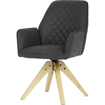 Jídelní židle Jídelní židle ARGARPON, černá látka, dub + vyzvednutí ZDARMA