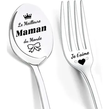 Příbor Sada lžíce a vidličky LIHIQIYA, sada příborů z nerezové oceli 304, kávová lžička, dezertní