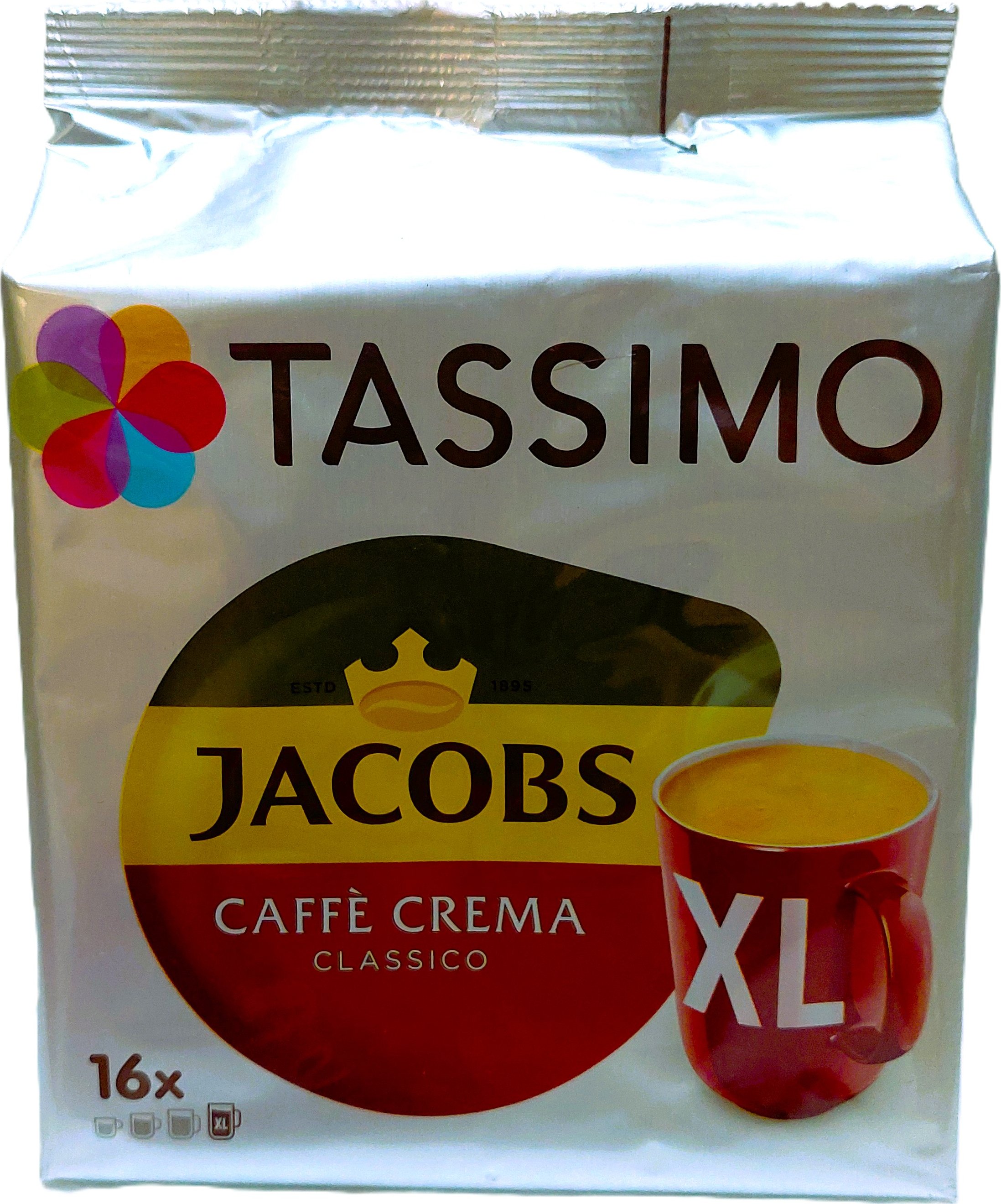 TASSIMO Caffè Crema Classico XL - kávové kapsle - 16 šálků 132,8g