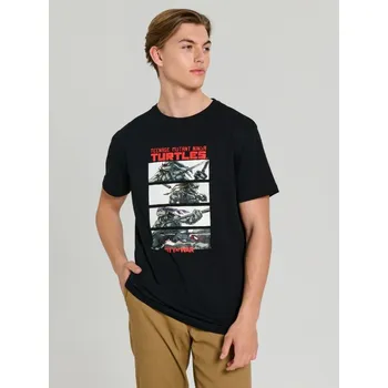 Sinsay - Tričko s potiskem Teenage Mutant Ninja Turtles - černá - 531EY-99X - 531EY-99X-M