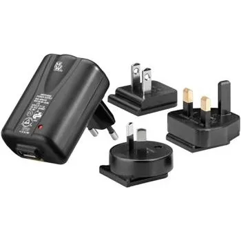 Goobay Napájecí a nabíjecí cestovní adaptér na USB konektor 5,2V 1A