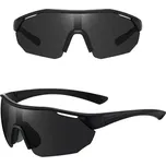 J&W Pánské sportovní sluneční brýle Petersenn černá skla One size