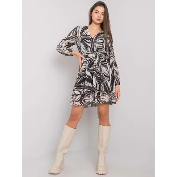 Dámské šaty Šaty TW SK BI 2635.49P černá a béžová jedna velikost