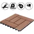 Venkovní dlažba WPC dlaždice 30 x 30 x 2 cm 11 ks