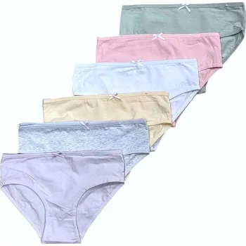 Dívčí spodní prádlo DÍVČÍ KALHOTKY JEDNOBAREVNÉ NO22048 Fialková 128/134