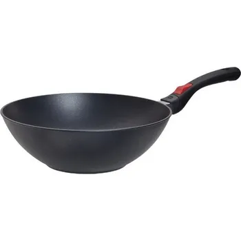 Pánev SKK Serie 3 Indukční titanová pánev wok 30 cm, hloubka 9,5 cm odnímatelné držadlo model 2025