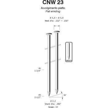 Hřebík Hladké hřebíky OMER CNW 23/45