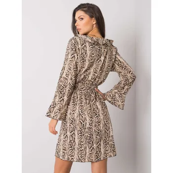 Dámské šaty Šaty DHJ SK 13891B.07P černá a béžová jedna velikost