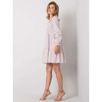 Dámské šaty Šaty 123 SK 187576.41P bílá a červená L