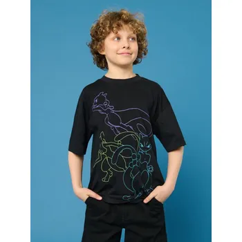 Sinsay - Tričko Pokémon - černá - 567AO-99X - 567AO-99X-134-1