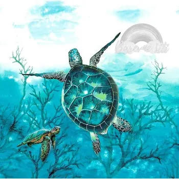Úplet Želvy v moři, panel (E) (Top kvalitní úplet Bella)