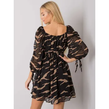 Dámské šaty Šaty LC SK 22K 3040.19P černá a béžová L