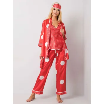 Dámské noční prádlo Sada BR KMPL 8526 červená S