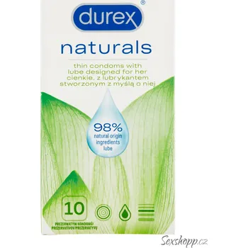 Kondom Kondomy Durex Naturals, 10 ks