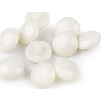 Knoflík Knoflík plastový spodní přišívání 12,5mm - krémová
