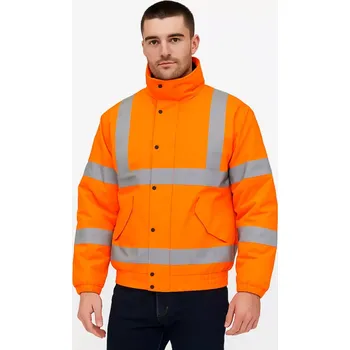 reflexní vesta Zateplený reflexní bomber PORTWEST HI-VIS RIS BOMBER RT32, oranžová, vel. S